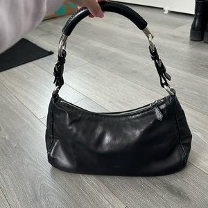 Vintage Prada leather hobo bag